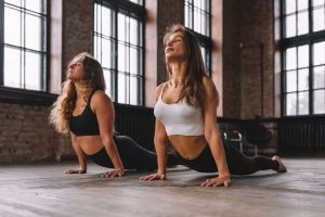 fitness, stretching yoga