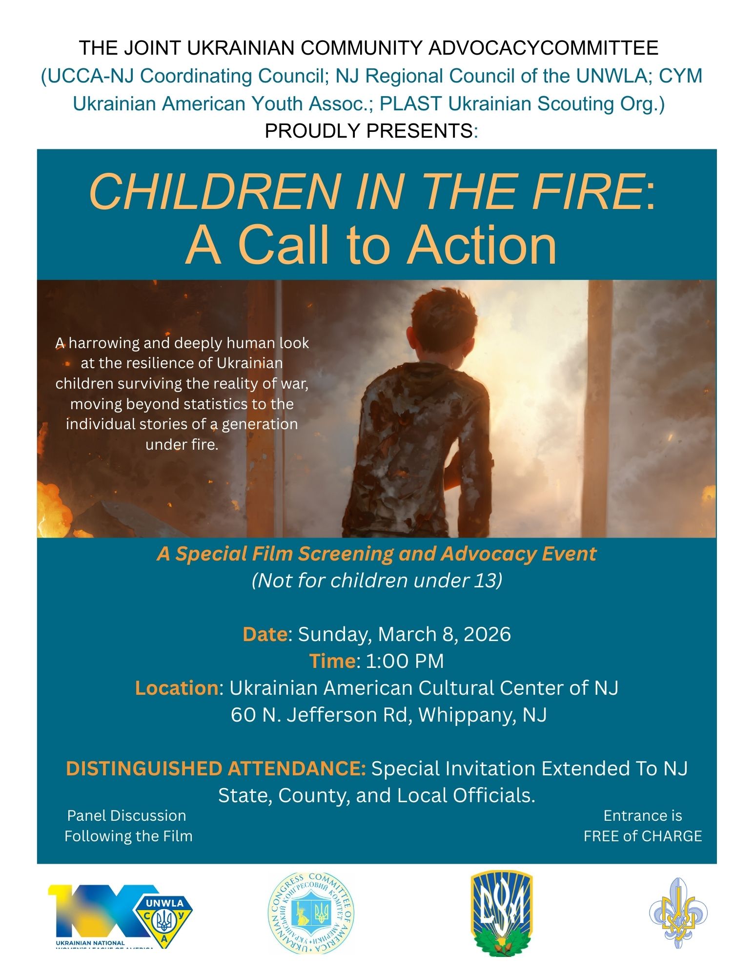 CHILDREN IN THE FIRE: A Call to Action 1 Advocacy Event | at the resilience of Ukrainian children | CHILDREN IN THE FIRE CHILDREN IN THE FIRE Mar2026 CHILDREN IN THE FIRE Mar2026
